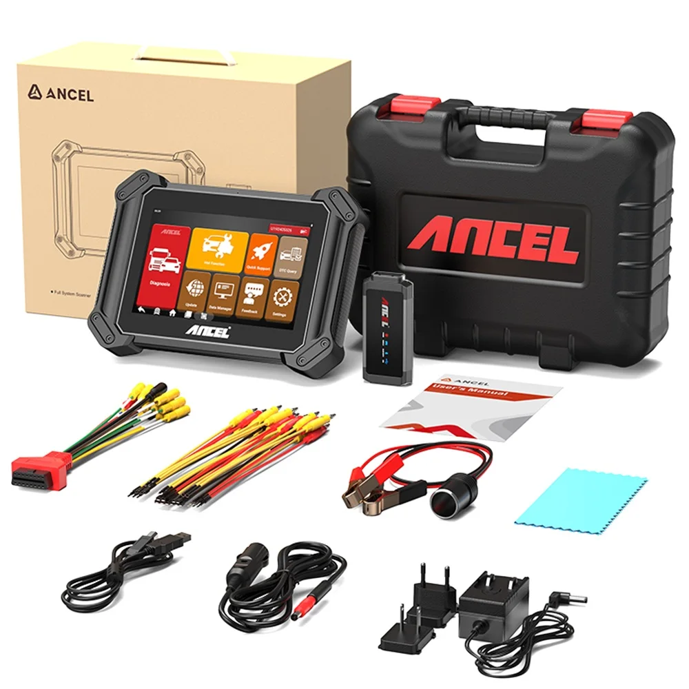ANCEL V6 Pro + HD Professional OBD2 Diagnostic Tool DPF Regen IMMO TPMS 40+ Reset ECU Coding FCA DOIP For 12V 24V Car & Trucks