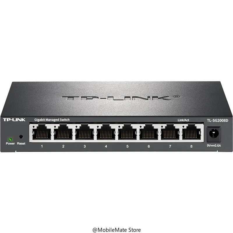 TP-LINK TL-SG2008D 8-Port Full Gigabit Cloud Managed Switch, Web Network Management, Ethernet Splitter