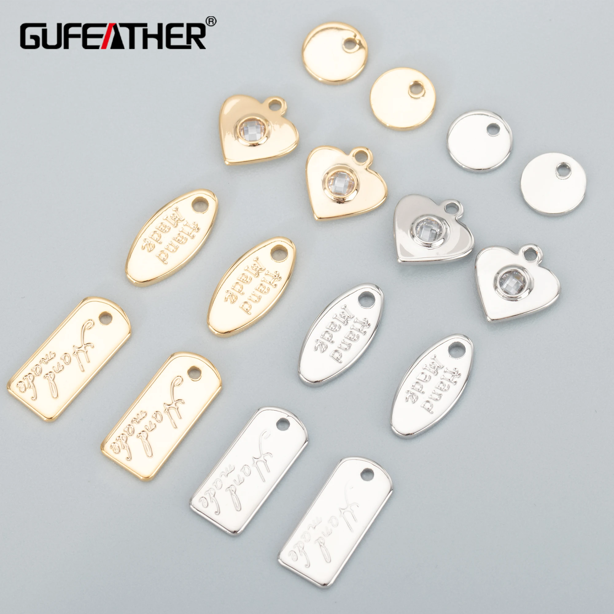 

GUFEATHER M803,jewelry accessories,pass REACH,nickel free,18k gold rhodium plated,diy zircon pendants,diy earrings,20pcs/lot