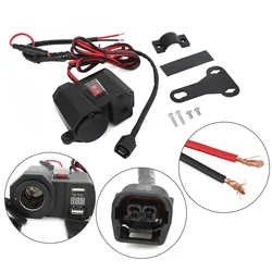 Update FOR HONDA CRF250L CRF300L RALLY USB SOCKET+ HEATED GRIP LEADS KIT FITS AUX Motorcycle Electronics Accessories