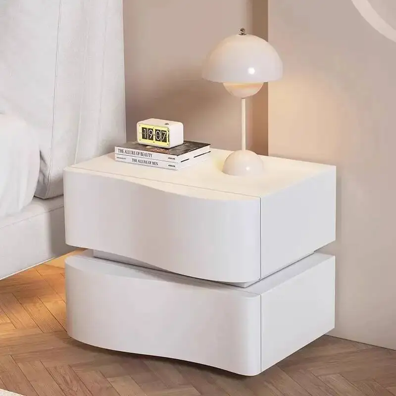 Cama pequena mesa lateral mesas de cabeceira designer armário armazenamento noite sala estar quarto design nachttisch mesa madeira