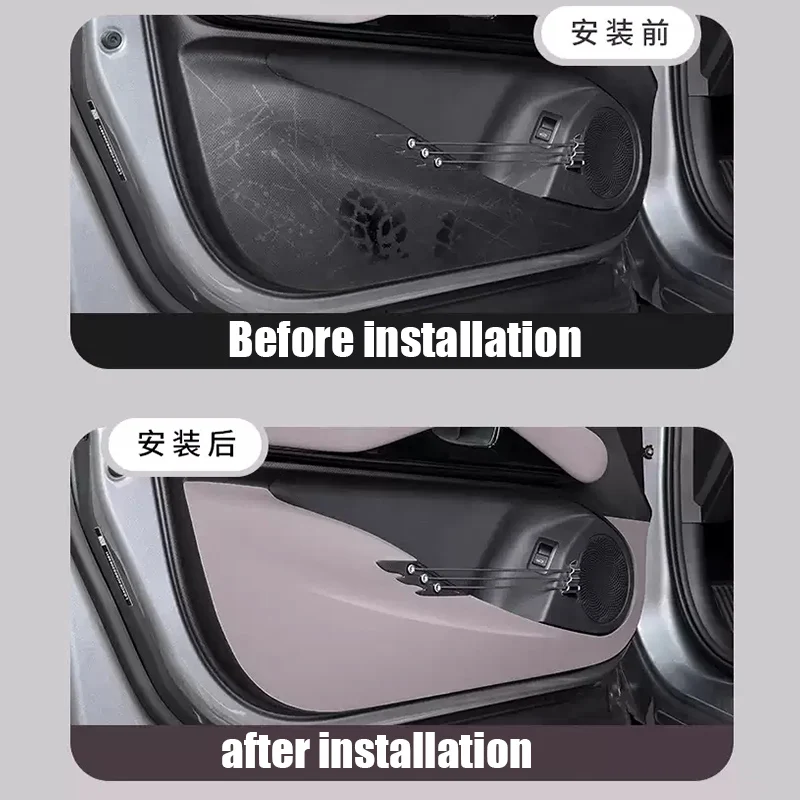 for BYD ATTO 3 EVO Yuan Plus 2026 Door anti kick protection sticker interior protective component