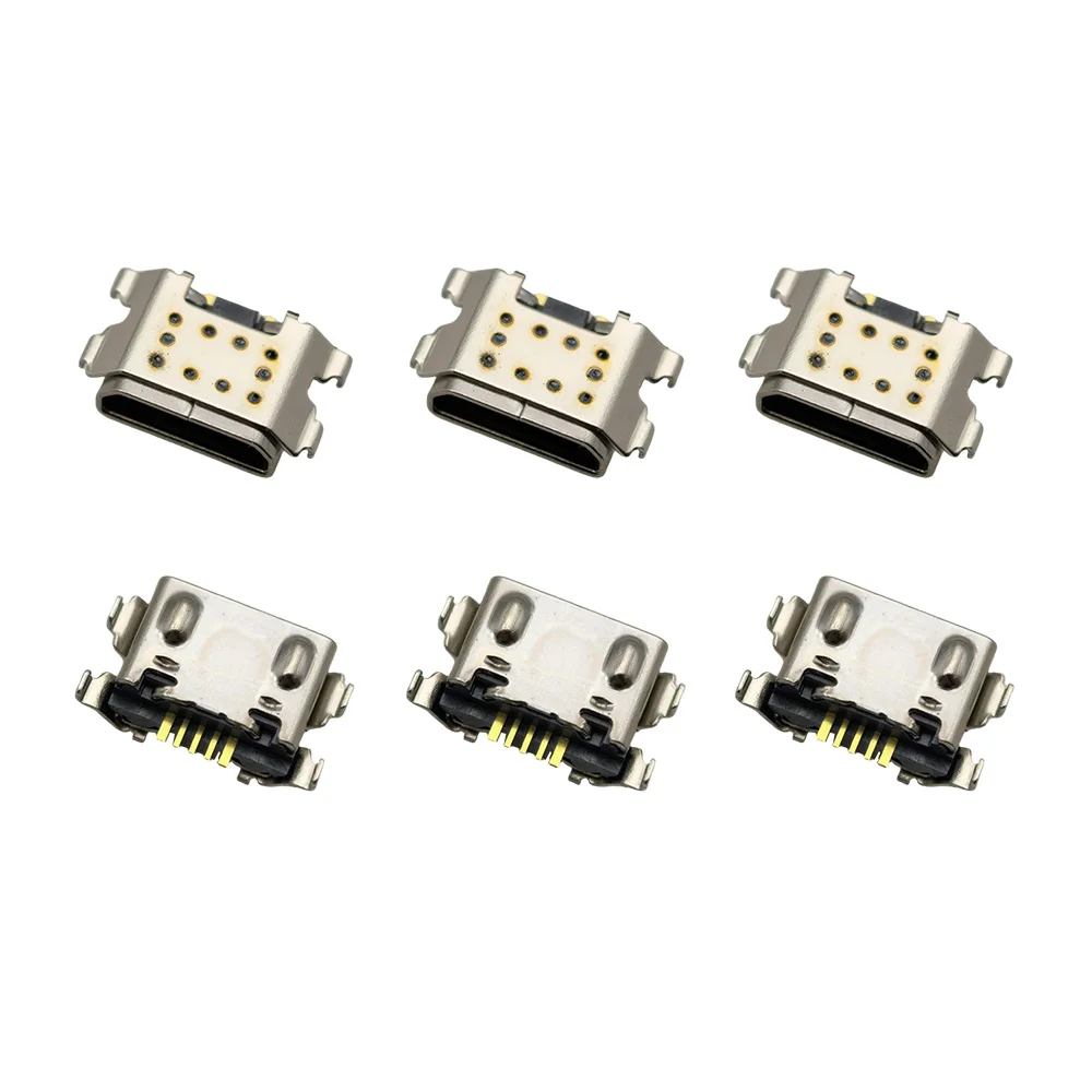 10-50Pcs Micro USB Female Socket 5 Pin Connector Charging Port Dock Plug Socket For Redmi 9A 10A 12C Repair Parts