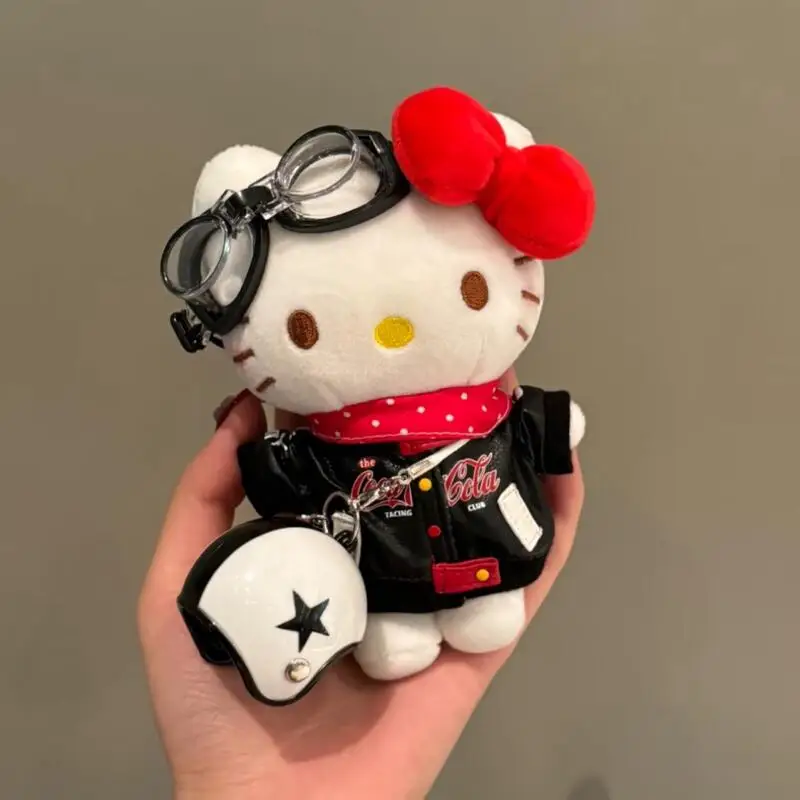 

Kawaii Classic Hellokitty Bag Pendant Cute Cartoon Kt Plush Keychain Doll Fashion Girl Backpack Hanging Decor Accessory