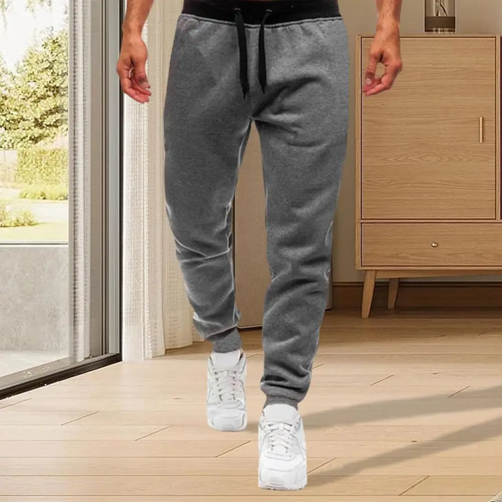 Nuevos pantalones de chándal para hombre, pantalones de chándal con cintura elástica, pantalones deportivos informales, ropa holgada para gimnasio y Fitness, pantalones deportivos