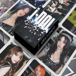 55 unids/set Kpop GIDLE INEVER DIE Lomo tarjetas (G) I-DLE álbum niñas I Burn foto tarjeta postal Fans regalo