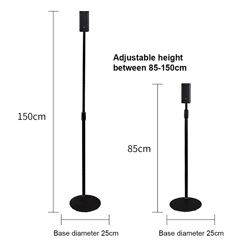 2Pcs Speaker Stand for Samsung Q30B 9500S Q900A JBL Speaker Sound Bar 80-150cm Adjustable Speaker Floor Stand Bracket Holder