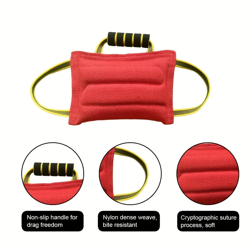 Dog Training Toy Tug Toy Bite Pillow Interactive Dog Toy Durable Chew Toy Pet Training Toy for Small Medium Dogs Outdoor Fetch T