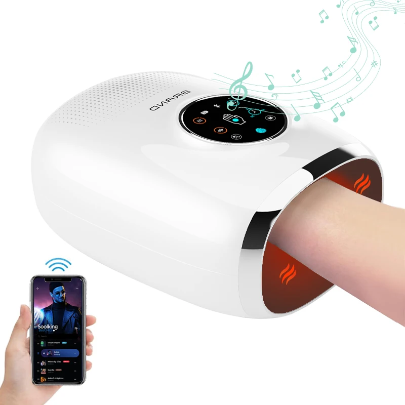 

New Electric Hand Massager with Musical Therapy Vibration Heating Instrument