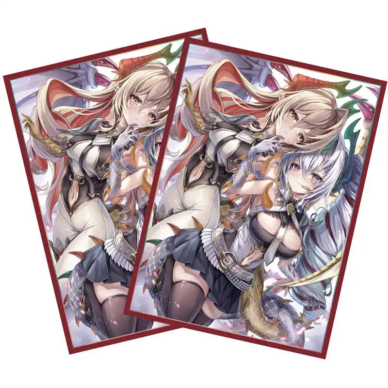 60PCS Laser Card Sleeves Anime Outer Board Game Trading Cards Protector MTG TCG PKM Shield Card Cover for Standard Size 67x92mm