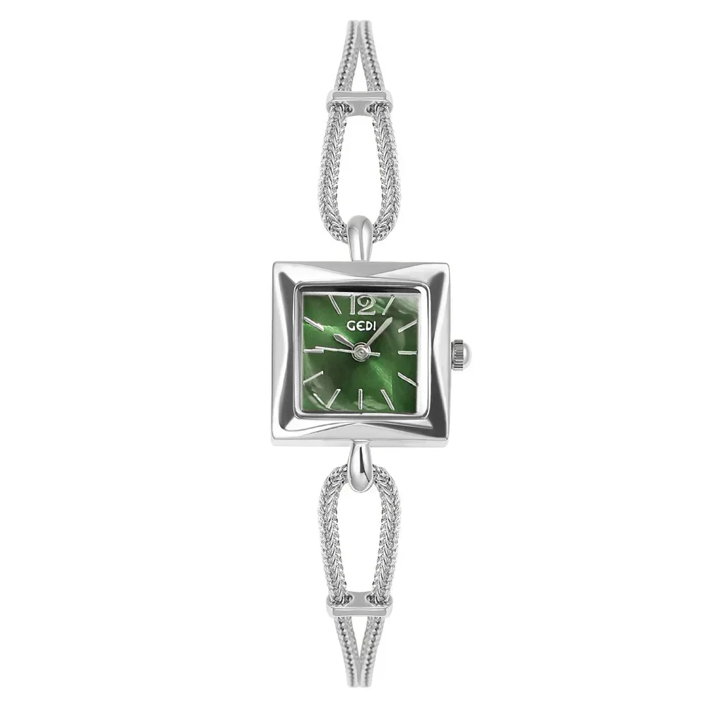 GEDI Women Watch New Minimalist Elegant Ladies Ins Chic Design Bracelet Watch Square Waterproof Quartz Clock Reloj Para Mujer