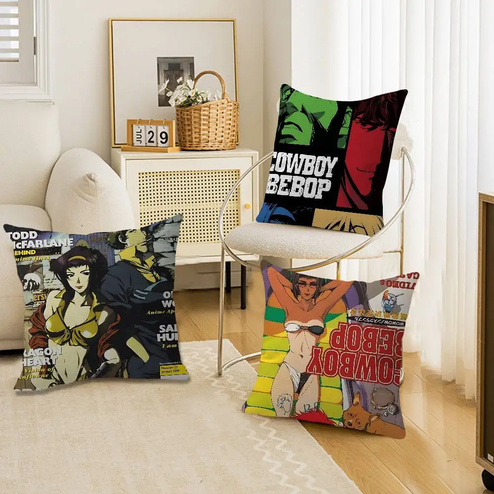 C-CowboyS B-BebopS Anime Personalized picture text home decorative pillows Household Gifts 45x45cm