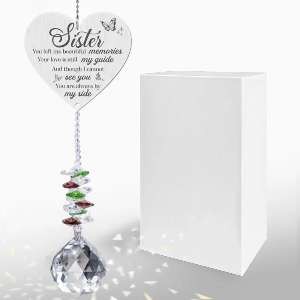 

For Crystal Sun Catcher Rainbow Heart Shape Window Decor for Indoor and Outdoor Use Creates Colorful Light Refraction