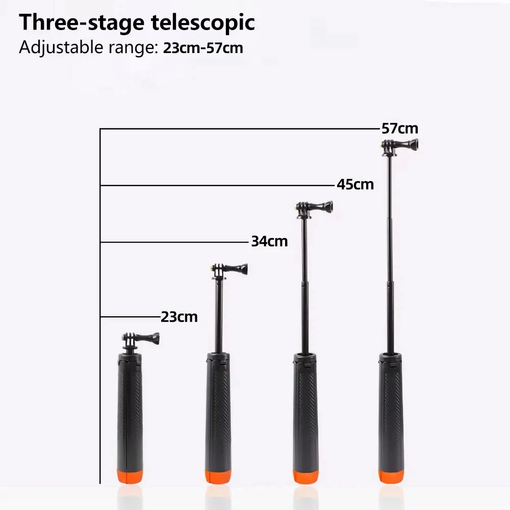 FANGTUOSI Underwater Buoyancy bar Diving Extendable Selfie Stick Tripod For Gopro Insta360 DJI OSMO Action Camera Accessories