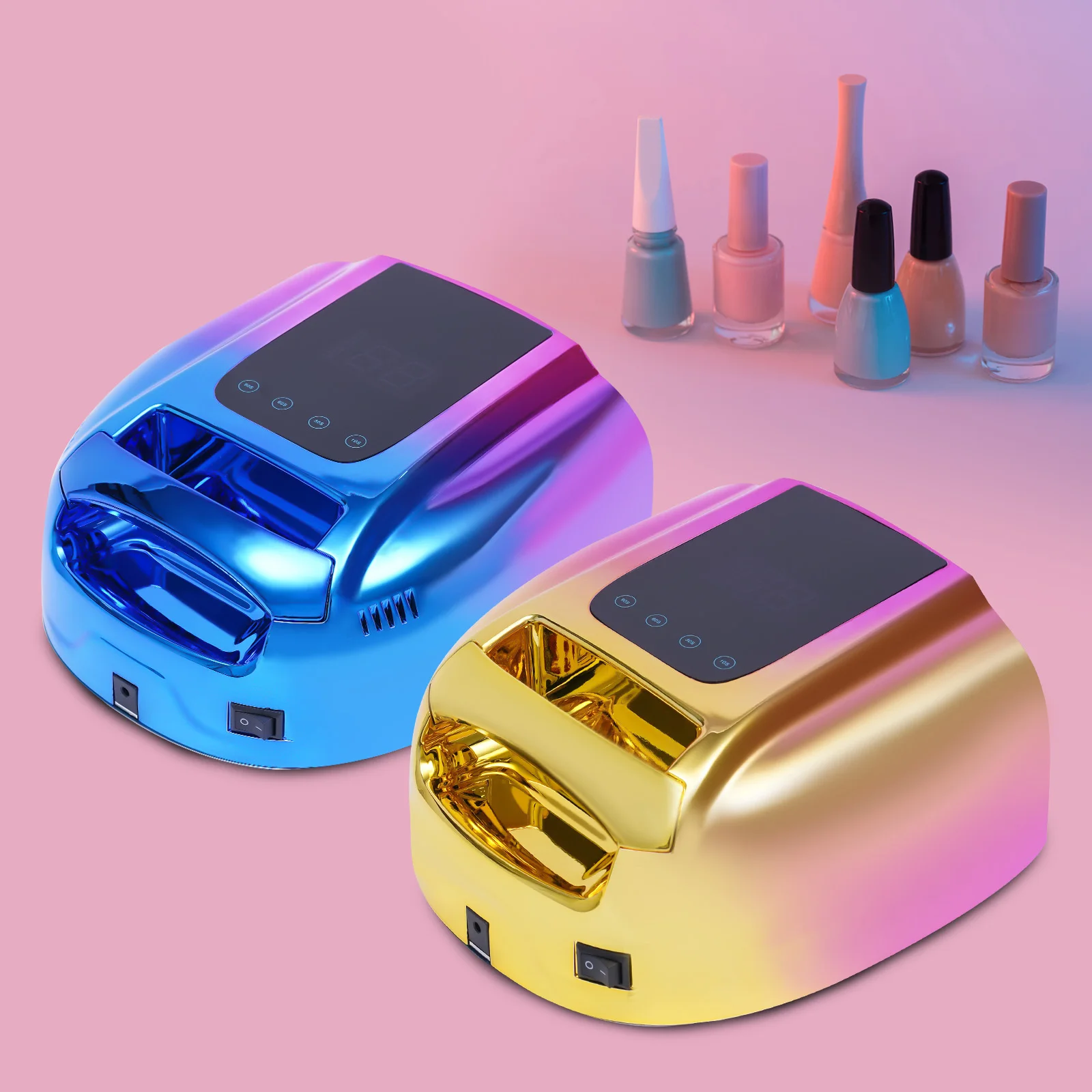 Professional Rechargeable 96W UV LED Portable Cordless UV Light for Nail Lamp Machine 4 Timer Setting