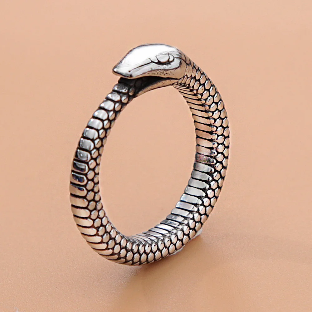 الفولاذ المقاوم للصدأ ثعبان خواتم للرجال والنساء ، Vintage مجوهرات الحيوان ، فاسق ، والأزياء بسيطة ، هدايا السائق ، دروبشيبينغ