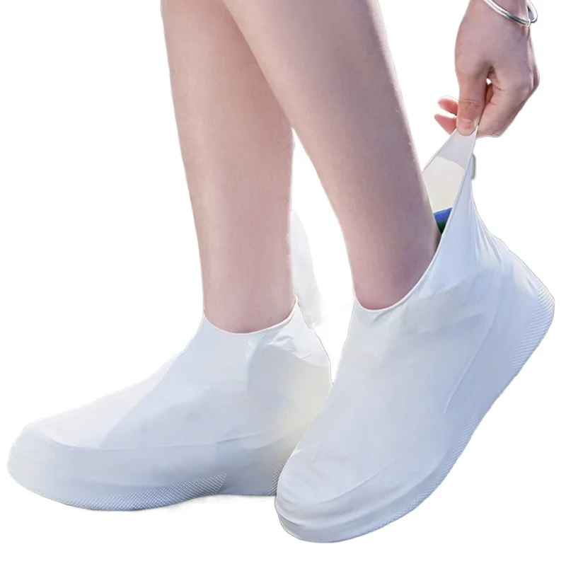 Outdoor Waterproof Shoe Covers Portable Rainproof Anti-Slip Snow-Resistant and Durable Adult Latex Shoe Covers