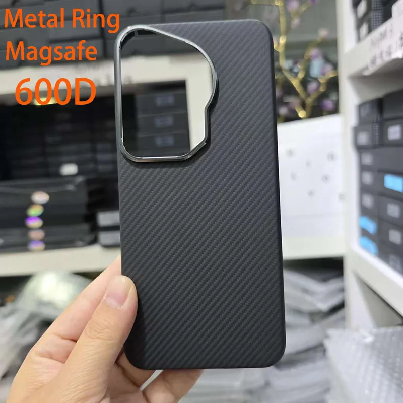 

Case for Huawei Pura 70 Ultra Magsafe Strength Magnetic Real Carbon Fiber Aramid Cell Mobile Phone Protective Cover Protection