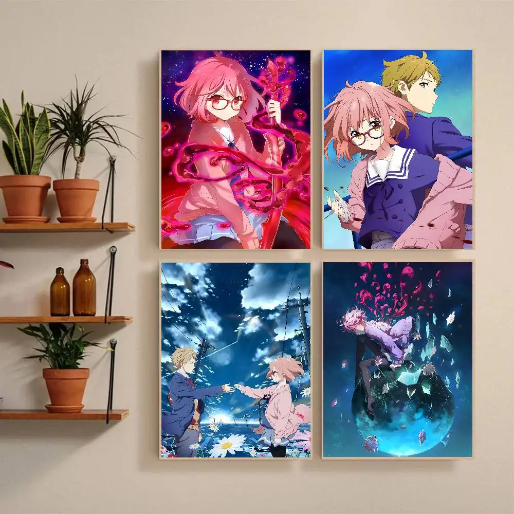 Anime B-Beyond The B-Boundary Poster Self-adhesive Art Waterproof Paper Sticker Coffee House Bar Room Wall Decor