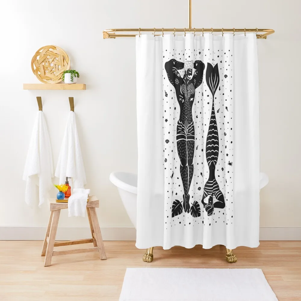 

You me N me you (Blk) Shower Curtain Cover For Bathrooms With Beautiful Designs Funny Shower Bathtub Curtain