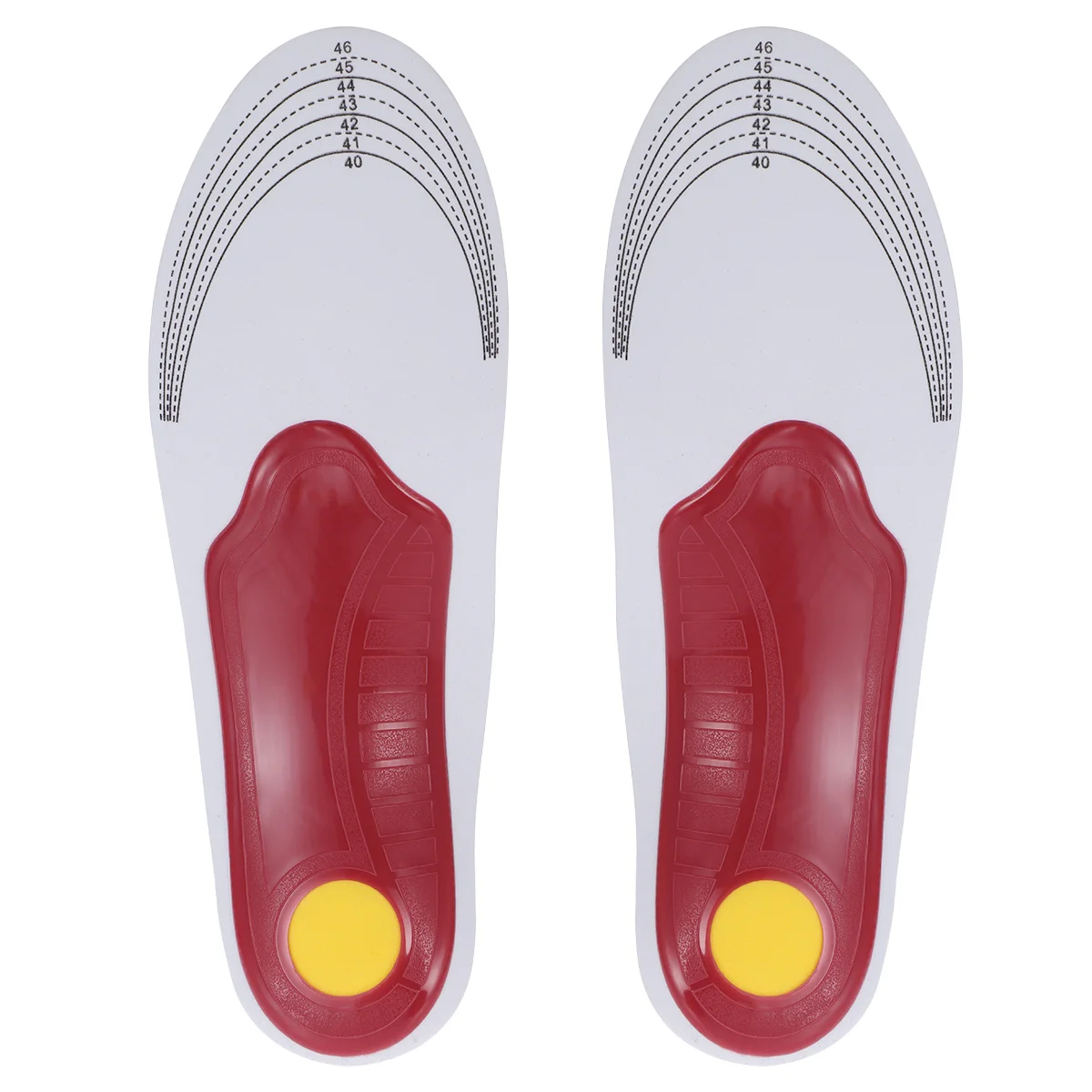 

Flat Feet Orthotics Insoles Breathable Sweat-Wicking Arch Support For Overpronation Targeted Cushioning Eva Base No Trim