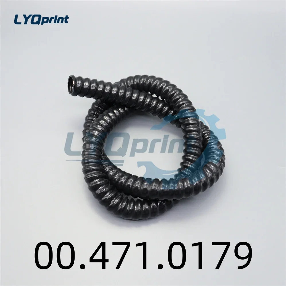 Accurate 00.471.0179 Black PU Steel Wire Air Duct High Temperature Resistant Thickened Inner Diameter 20mm For The Roland Heidel
