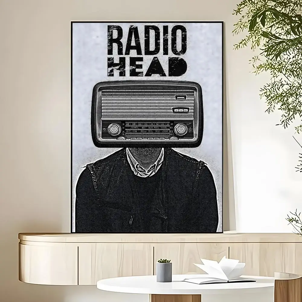 Hot Rock Band R-Radiohead Album Poster HD Art Sticky Wall Waterproof Home Living Room Bedroom Bar Aesthetic Decoration