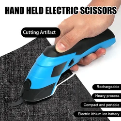 Electric Scissors Cloth Cutting Machine Rechargeable Lithium Electric Sewing Shear 3.6V Leather Tailor Shear with Blade