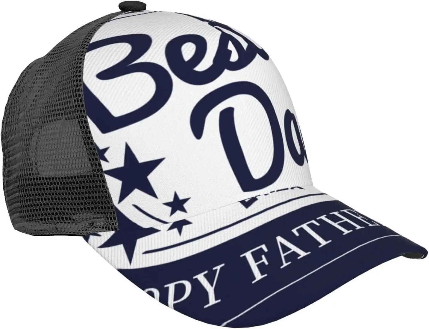 

Ponytail Baseball Cap for Women Men Adjustable Mesh Trucker Ponycap Quick Drying Sport Hat-Best Dad Ever