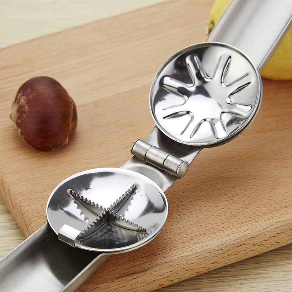 

304 Stainless Steel Cracker Chestnut Opener Walnut Clip Tool Heavy Duty Kitchen Gadget Nutcracker For Home Use Crab Pliers Nut