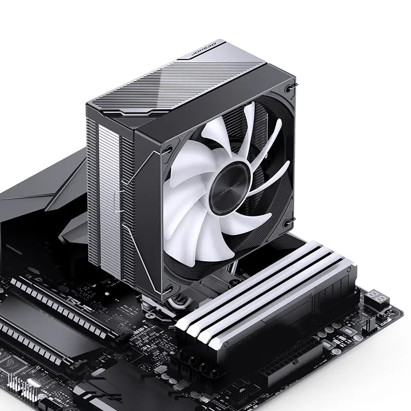 JONSBO CA40/CA80/CA90 ARGB Radiator Menara Berpendingin Udara dengan Penutup Atas Terintegrasi Hot Stamping untuk CPU Radiator LGA115X/1200/1700/1851 AM4