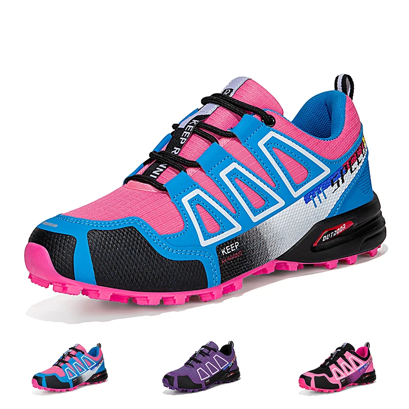 Women Waterproof Outdoor Hiking Shoes Anti Slip Walking Travel Cycling Running Sports Sneakers