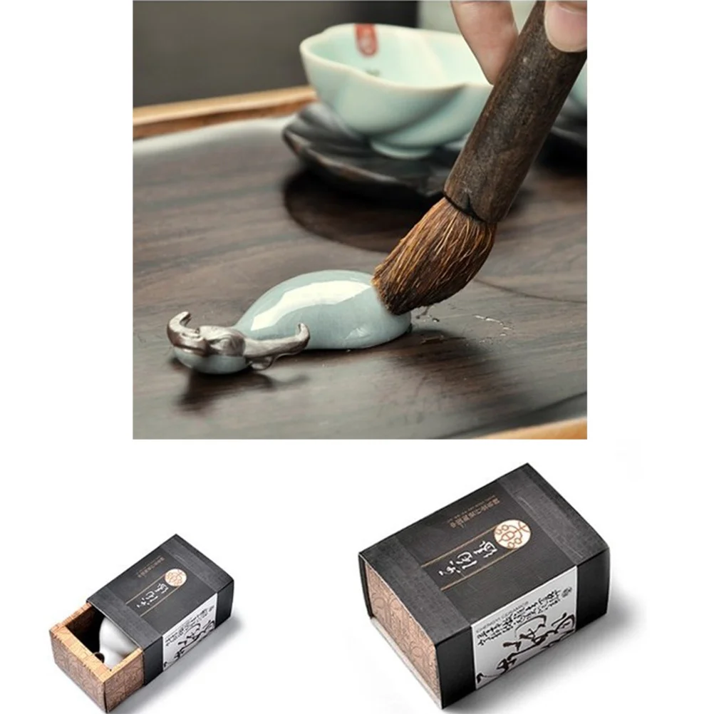 

Delicate Tea Pet Water Buffalo Craftsmanship with Selected Materials Changes Color and Fragrance with Tea Use Home Ornament