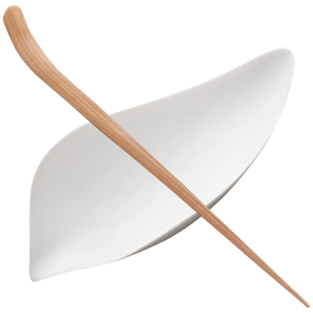 

1Set Loose Tea Scoop Premium Ceramic Decorative Tea Leaf Shovel Lightweight Portable Home Kitchen Accessory Home Supply