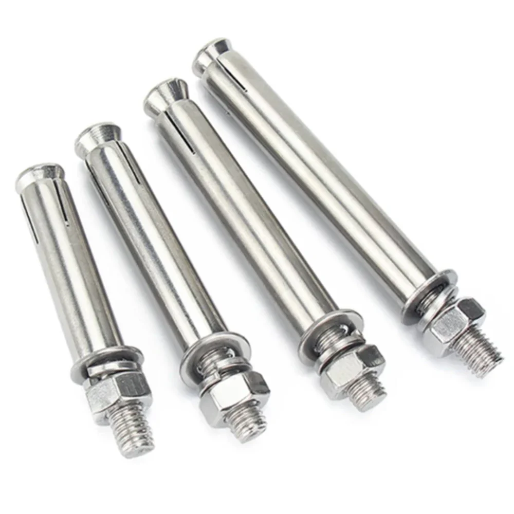 1-10Pcs M6 M8 M10 M12 M14 M16 304 Stainless Steel Expansion Screw Wedge Anchors Screw Bolt for Cement Concrete Accessories