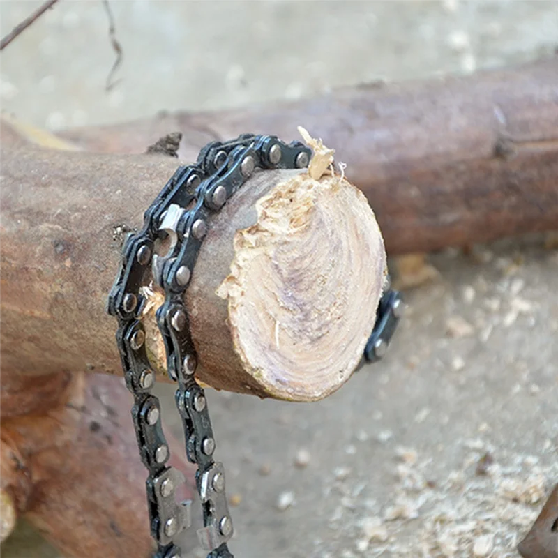 

2025+ уличная цепная проволочная пила, 33 зубца, карманная проволочная пила из марганцевой стали, 26-дюймовый инструмент для обрезки сада