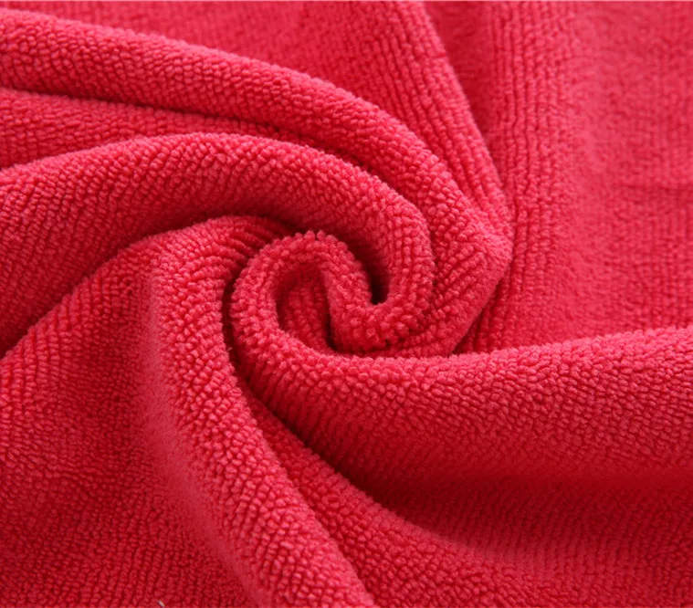 Multi Purpose Red Color 40*40 cm Microfiber Wiping Scouring Scrubbing Towel For Car Detailing House Cleaning  Kitchen Outdoor