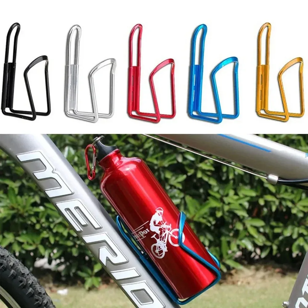 Aluminum Alloy Bicycle Bottle Holder Cycling Bicycle Drink Water Bottle Rack Holder Mount for Mountain Folding Bike Cage