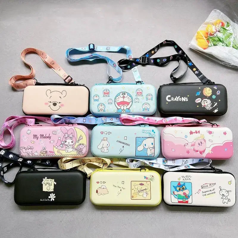 Sanrio Cinnamoroll My Melody Purin Dog Switch Storage Bag Diagonal Protective Case High-Value Anti-Fall Portable Girlfriend Gift