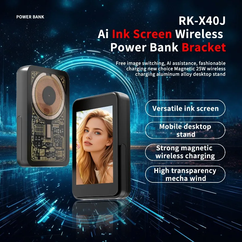 X40J Wireless Monitor Rear Camera Screen Smartphone Selfie Magnetic Screen For Vlog Live Stream Video Recording with Bracket