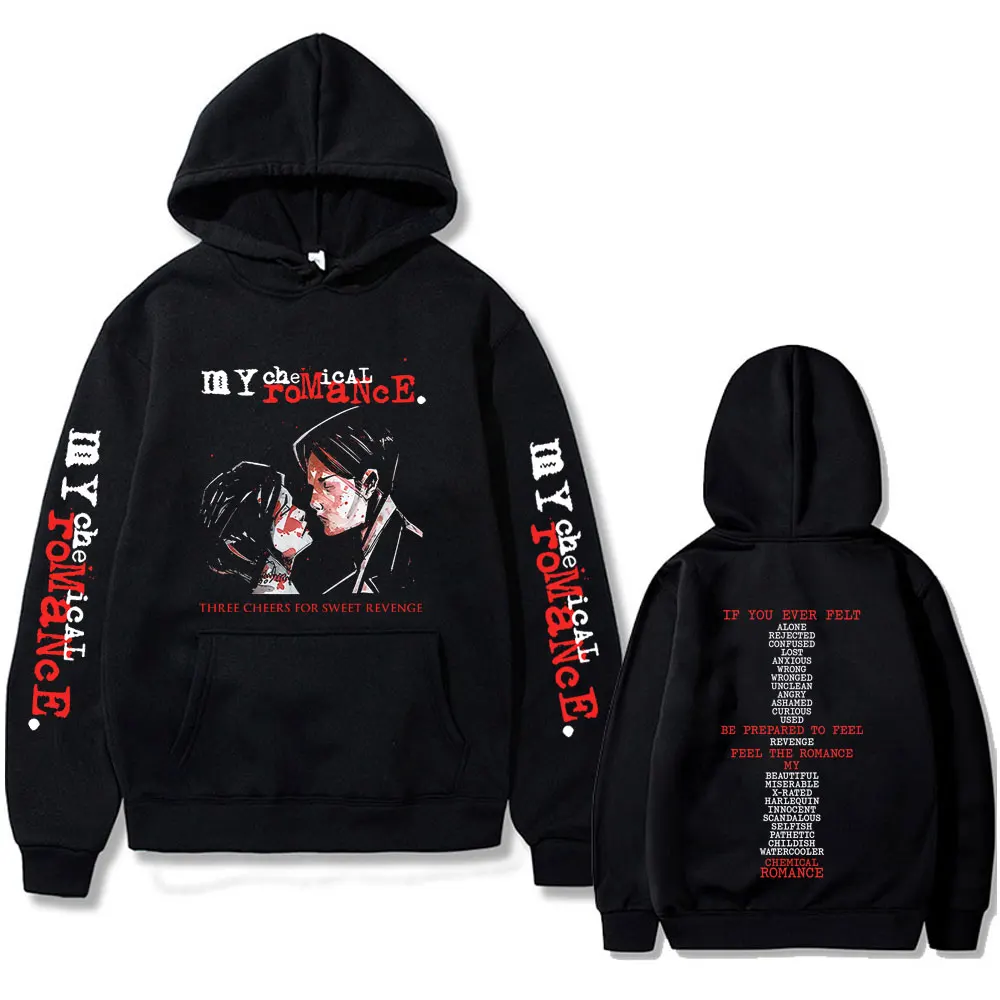 Famous My Chemical Romance Band Three Cheers for Sweet Revenge Hoodie Men Women Rock Punk Emo Retro Hoodies Man Fashion Pullover