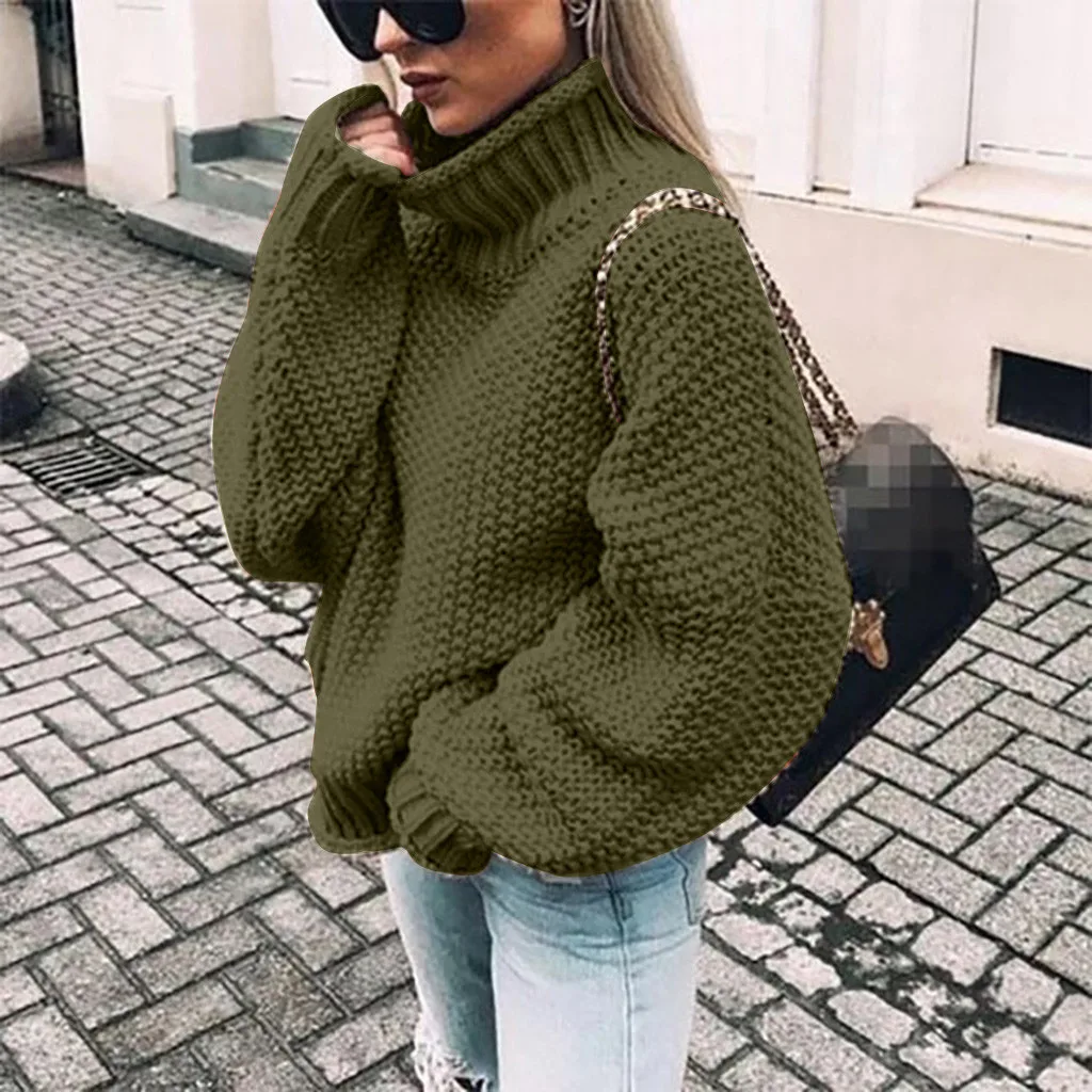 Autumn Winter Knit Solid Sweaters Women Oversize Pullovers Sweater Hip Hop Unisex Jumper Ladies Retro Couples Tops For Women