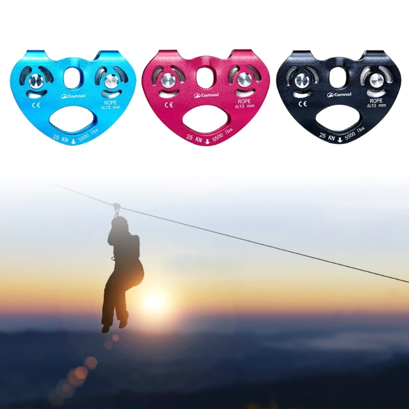Puleggia da arrampicata con cuscinetto a Accessori per arrampicata su ghiaccio roccia all'aperto Salvataggio in Puleggia