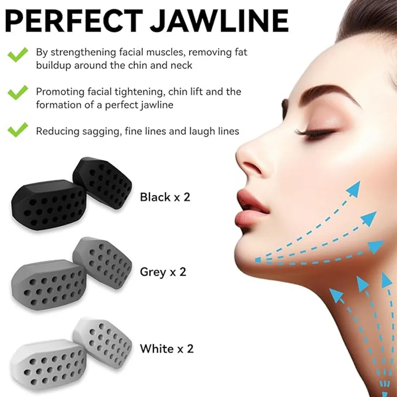 Facial Jaw Exerciser Gym Fitness Ball Muscle Training Neck Face Slimming Device，a Magical Tool for Men and Women's Face Training