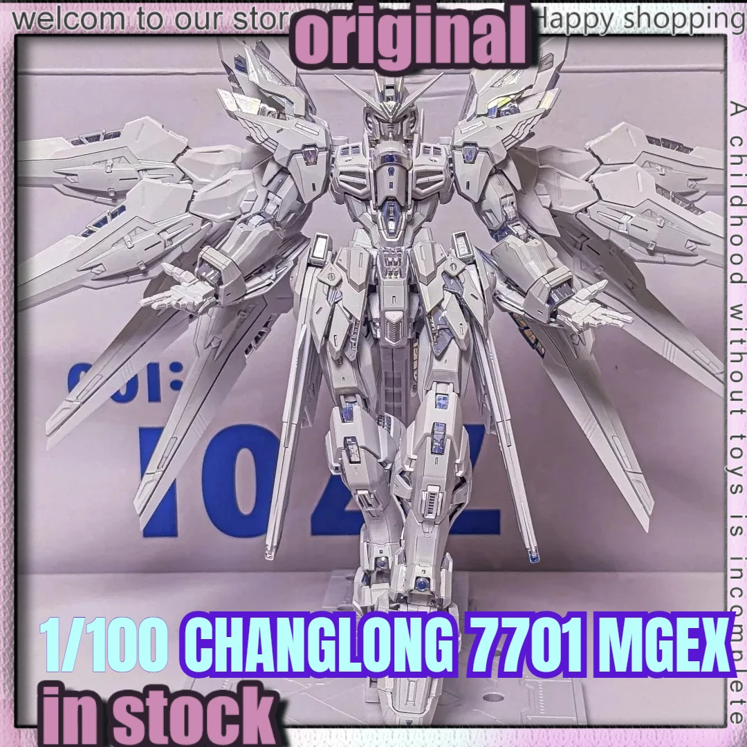 

В наличии: Сборная модель Gundam 1/100 CHANGLONG 7701 MGEX ZGMF-X20A Strike Freedom, цвет «Сумеречный белый» с гальваническим покрытием