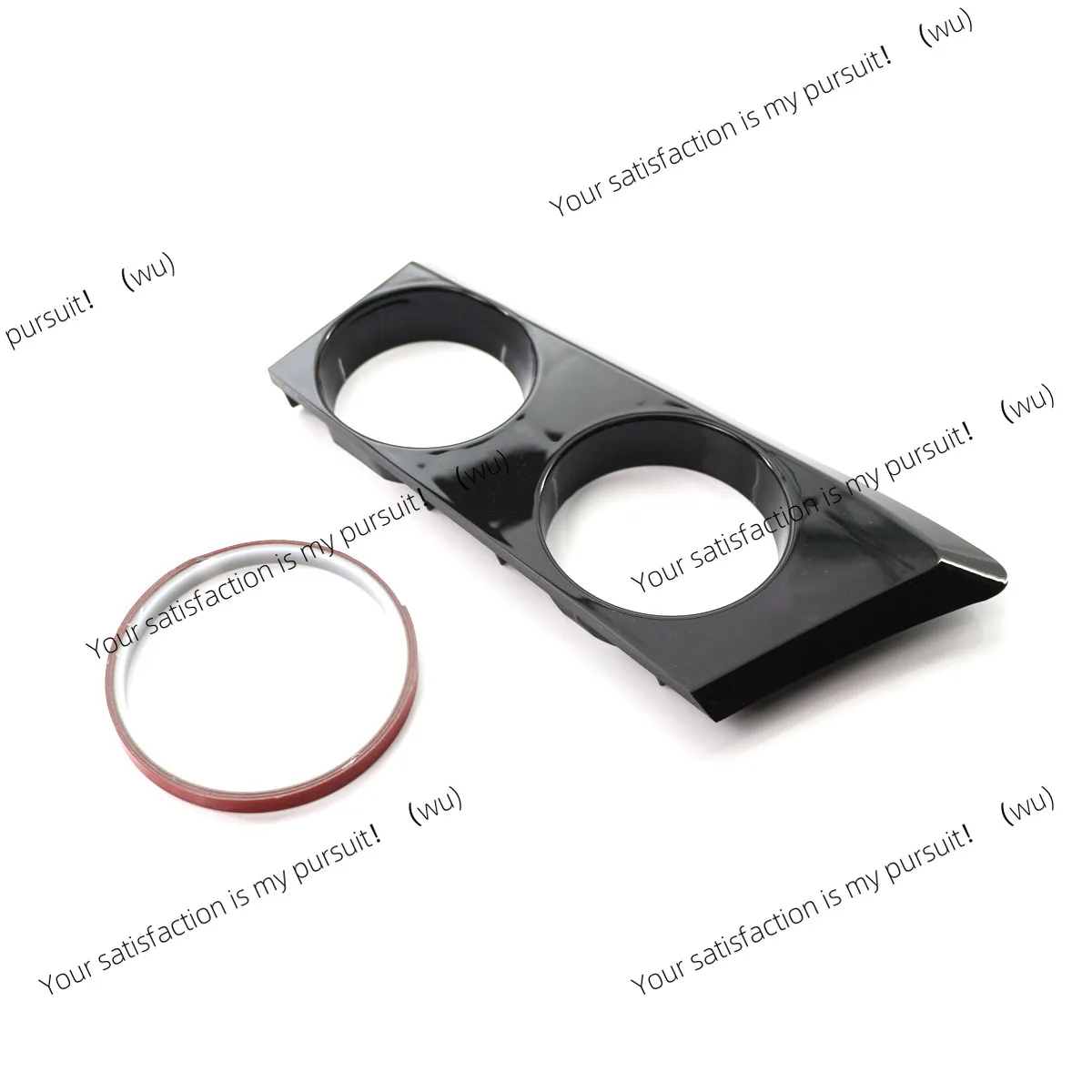 Suitable for 04-11 BMW 1 Series E81E82E87E88 bright black water cup holder, car carbon pattern beverage cup holder