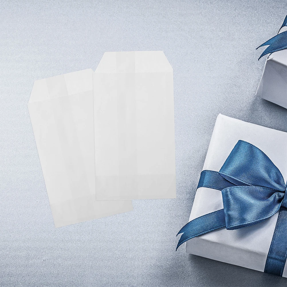 Waxed Paper Bag Flat Treat Bags Cookie Packaging French Fries Desserts Wrapping Bakery Sleeves Donut Food Baguette