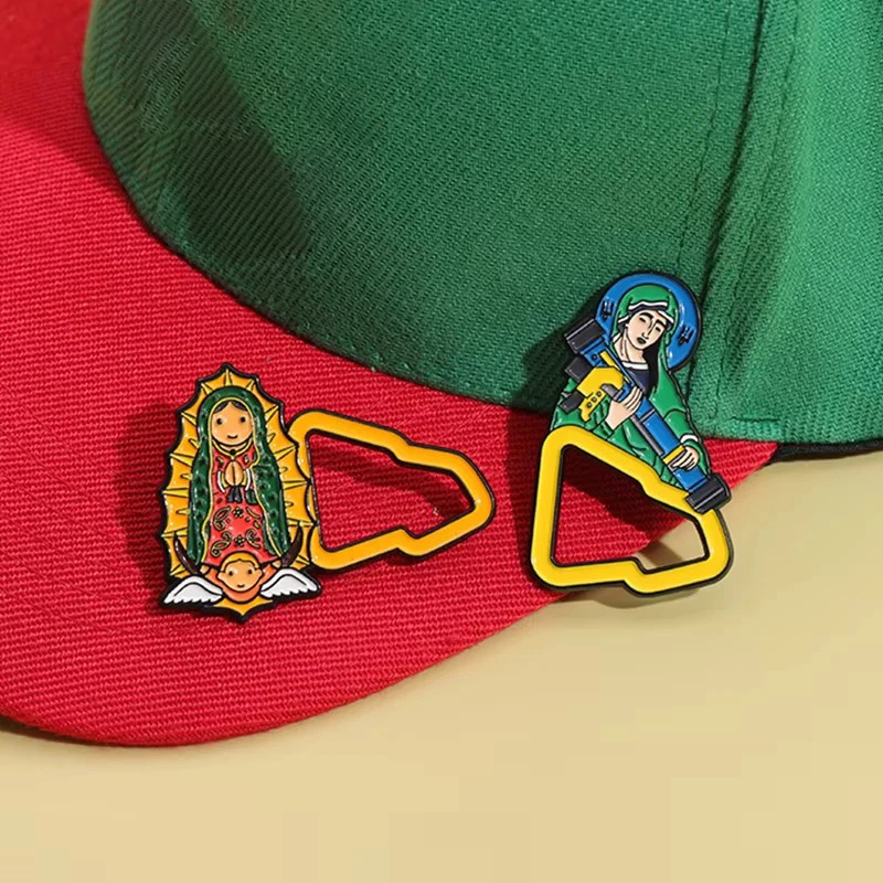 Retro Mexican Decoration Hat Pins Metal Enamel Painted Brooches Baseball Cap Badge Era Aesthetic Jewelry Gifts For Friends