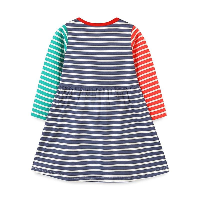 Little maven Girls Dress Costumes Christmas Animals Dogs Rabbit Kids Long Sleeves Dress Girl Clothes Autumn Children's Clothing