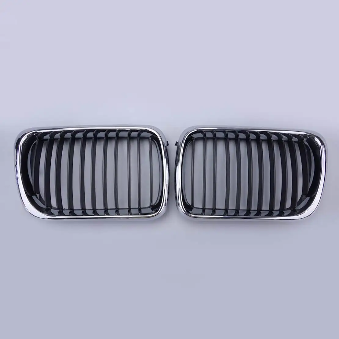 

51138195151 51138195152 Pair Front Bumper Hood Grille Kidney Fit for BMW E36 3 Series M3 1997 1998 1999